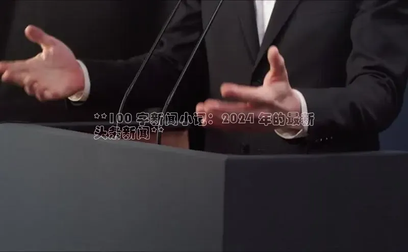 悟空·体育官网入口百度技术学院**100 字新闻小记：2024 年的最新
头条新闻**